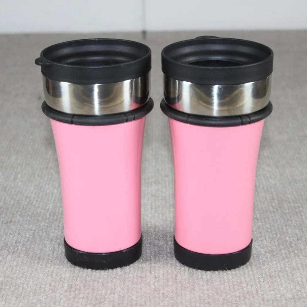 Volkswagen VW Logo Pink Travel Tumbler Mug Set of 2 Stainless Steel 7 Inch